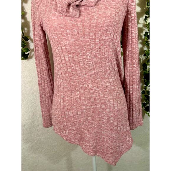 Cupio Cowl Neck Top Size Small Drapey Asymmetrical Tunic Pullover - Picture 3 of 9